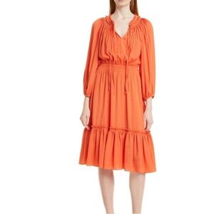 Kobi Halperin Kassi Smocked Waist‎ Midi Dress